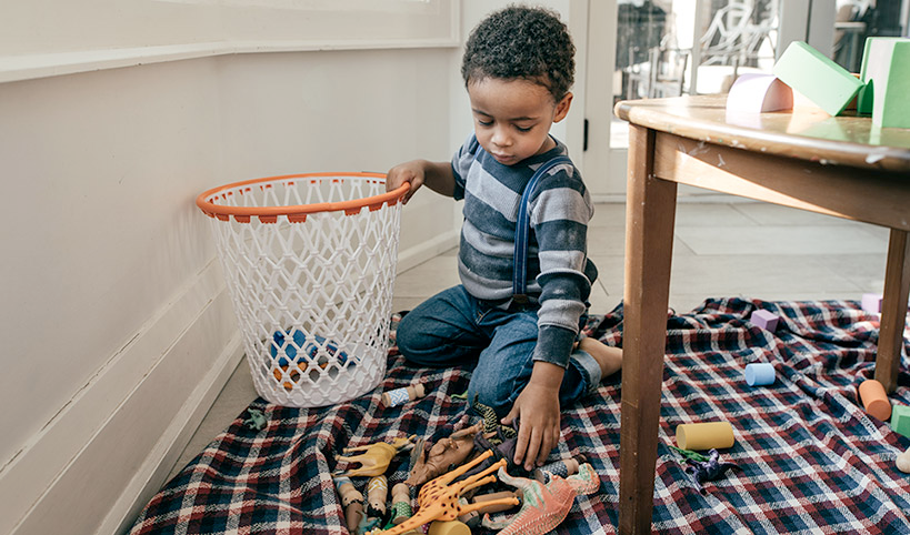 Enfant en obstruction sur la cuisse