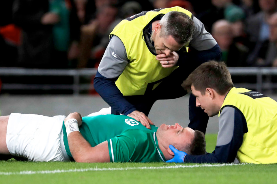 Traumatisme terrain de rugby